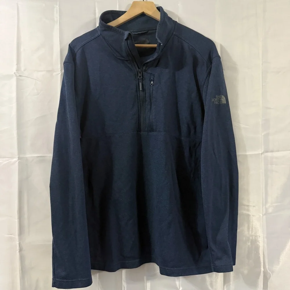 The North Face Mens Skyline 1/2 Zip Fleece Pullover Navy Blue outdoor Preppy XXL